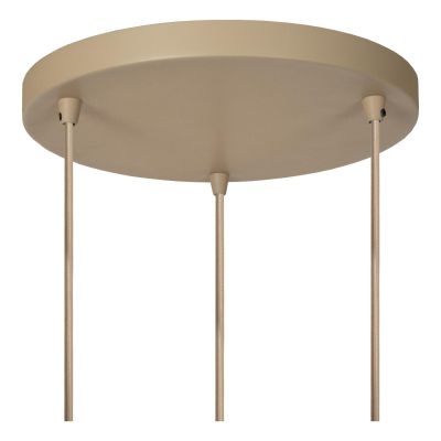 Lucide ESTEREL - Pendant light - 3xGU10 (MR11) - Taupe